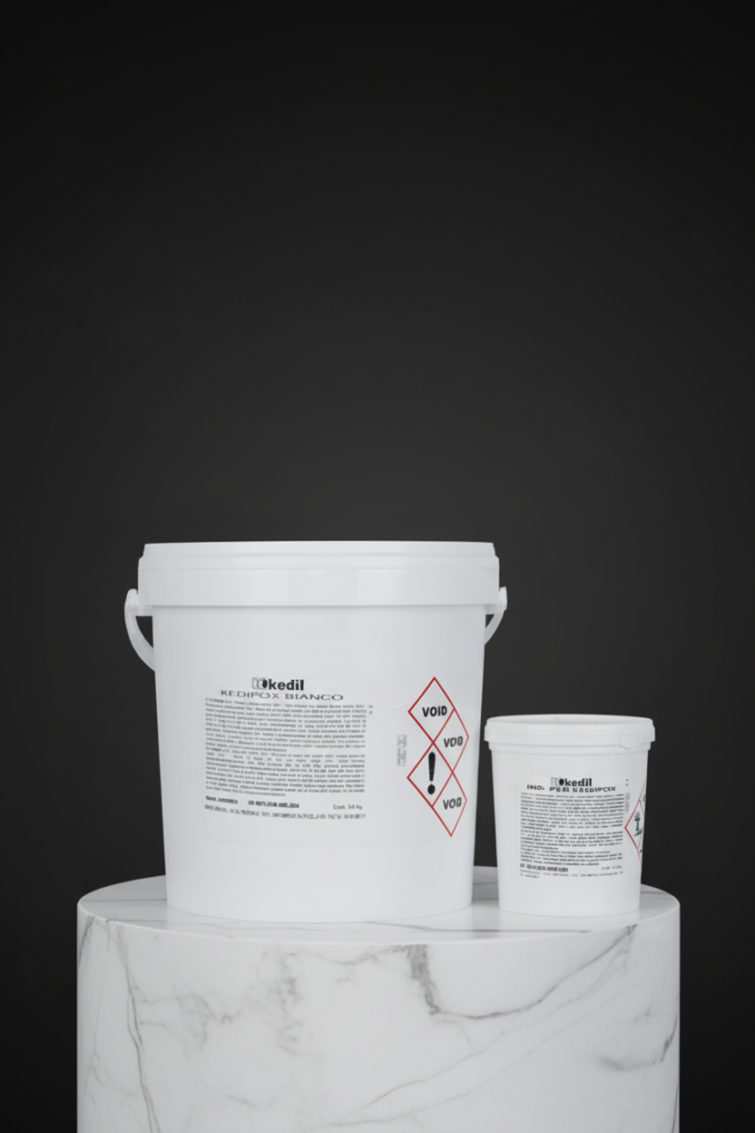 Two buckets of Kedil products.