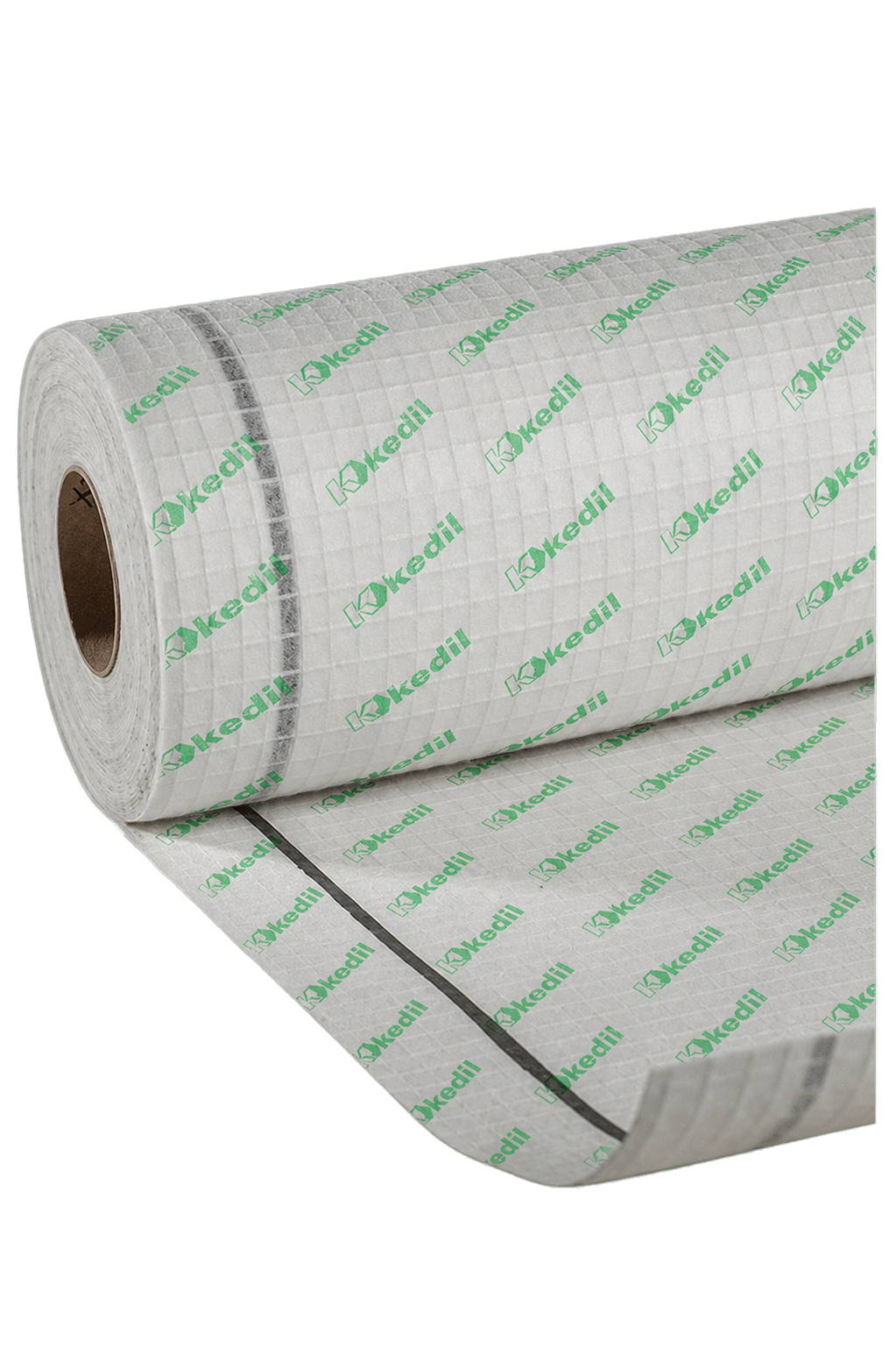 Piattaforma in marmo bianco su sfondo scuro.