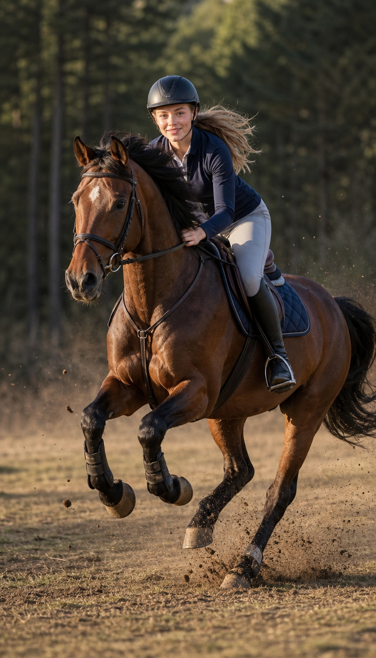 Gallop at an average pace