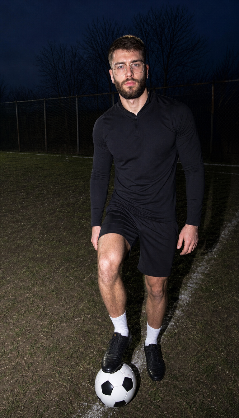 Dusk run, with a flash 5