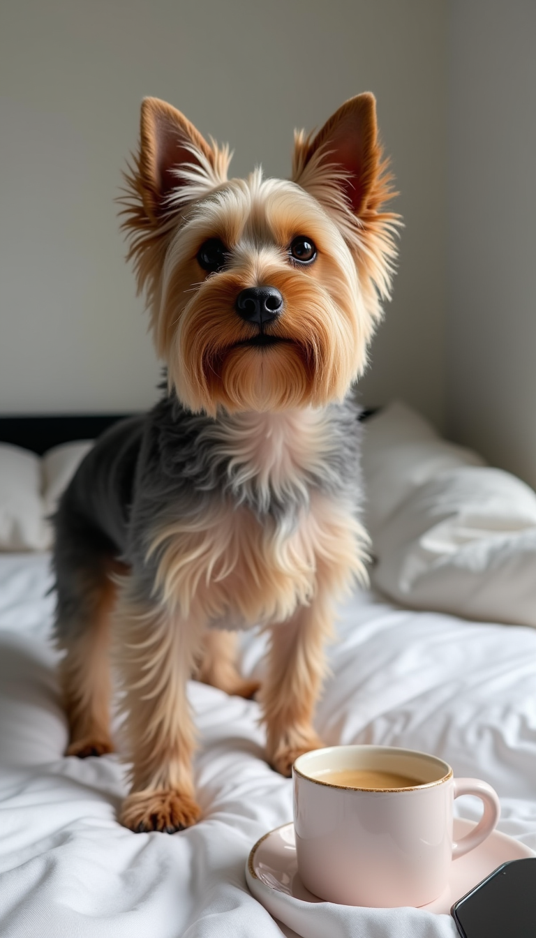 Coffee in bed, supervised