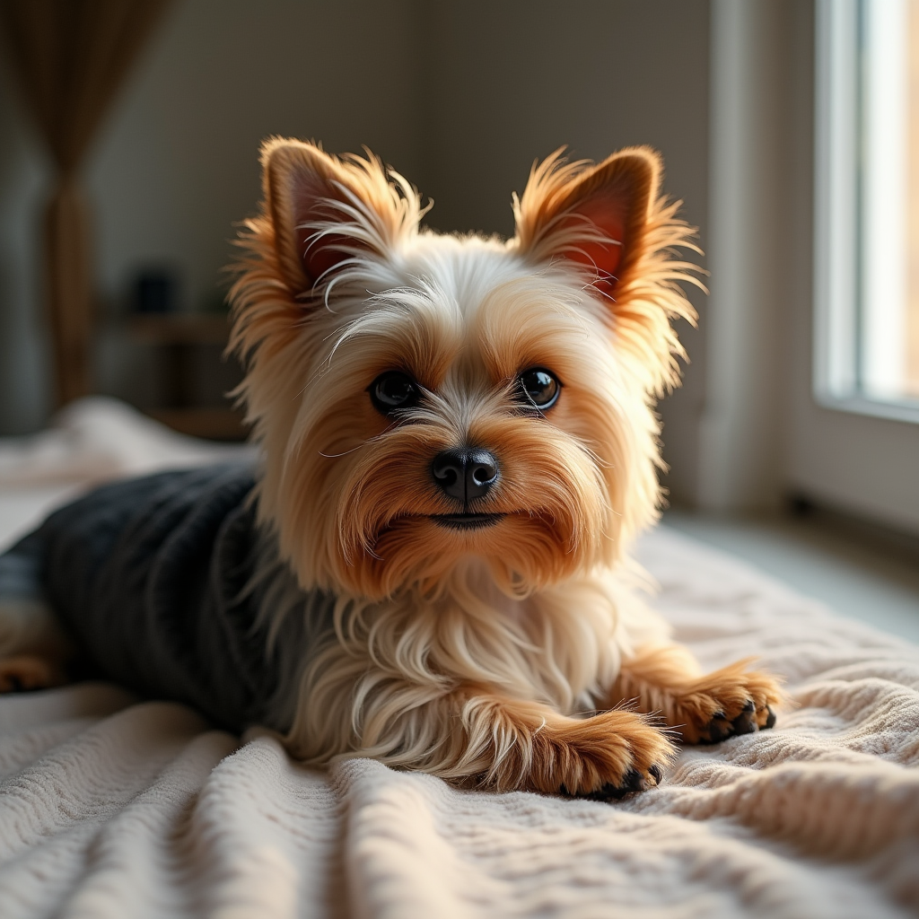 He owns the bed now