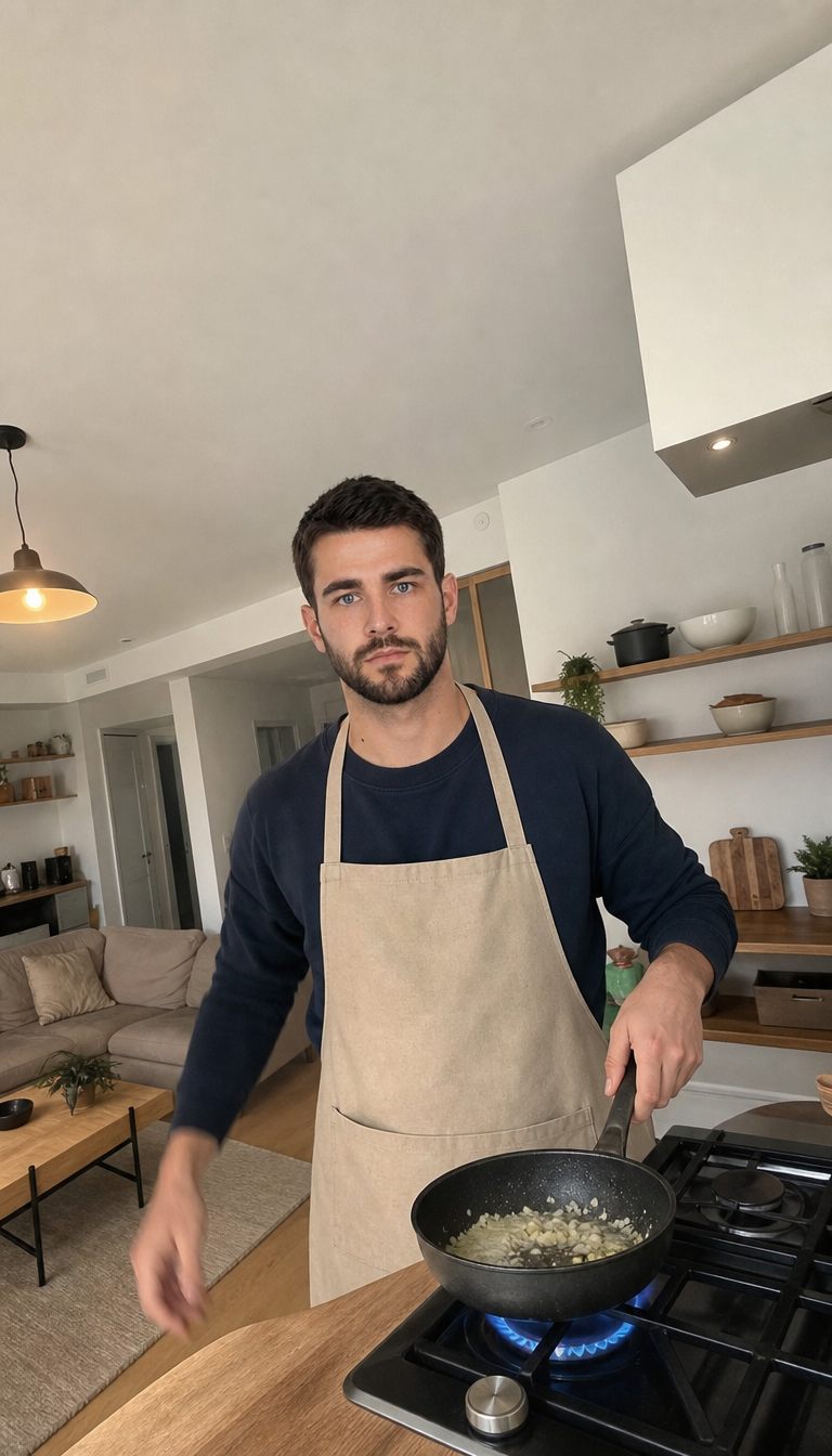 At the stove 1