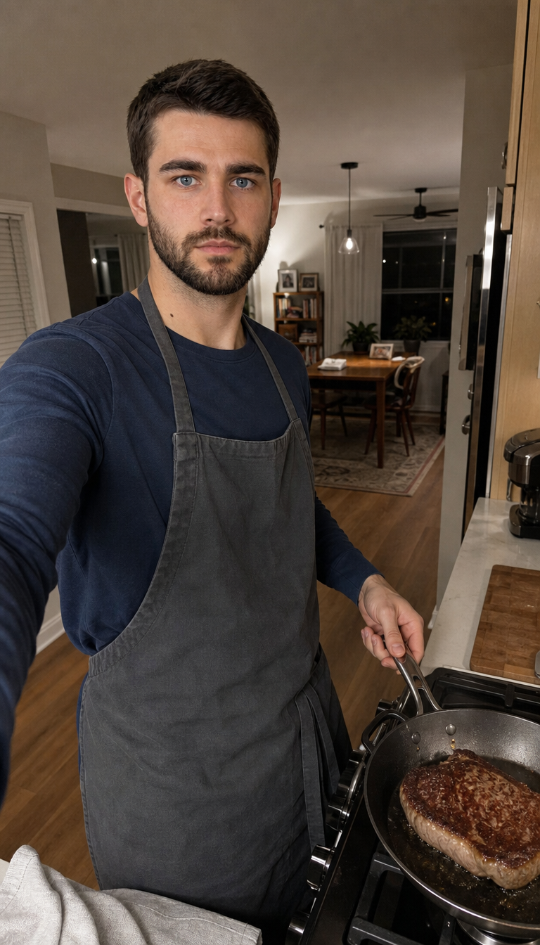 At the stove 4