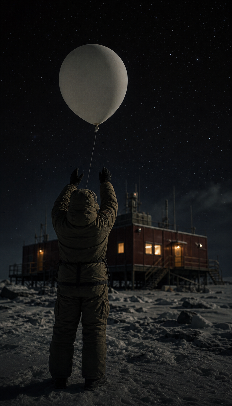 The balloon is launched twice a day
