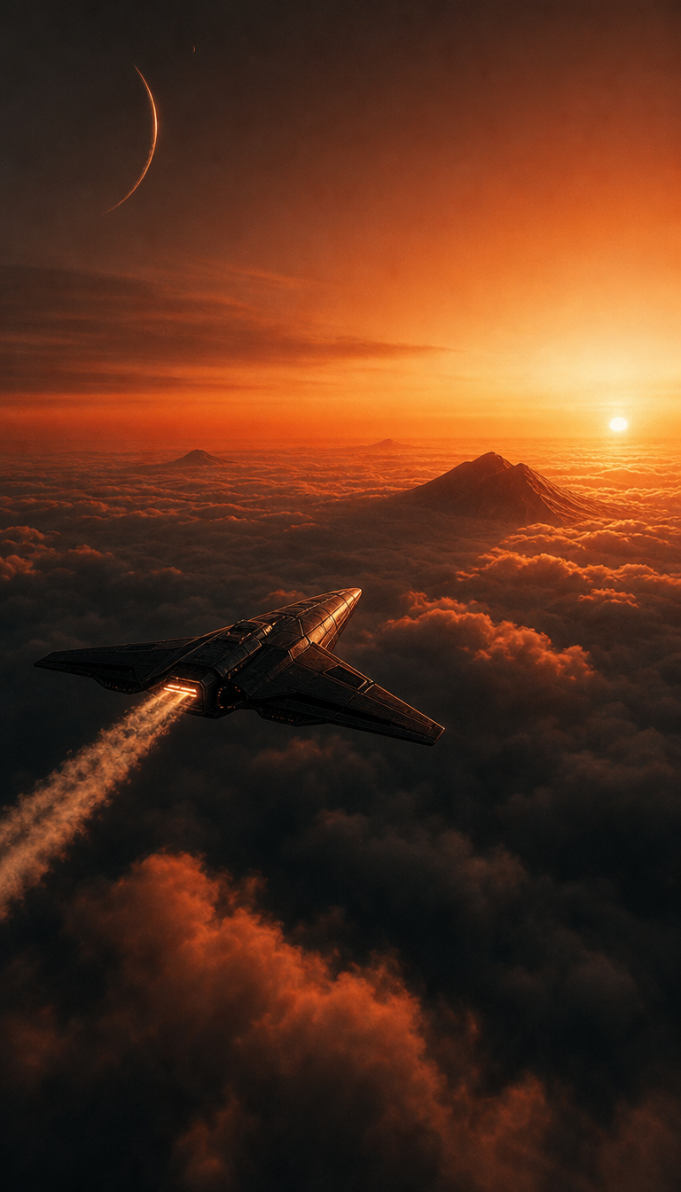 A trace in a foreign sky