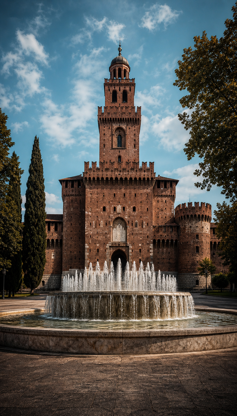 The castle with the fountain