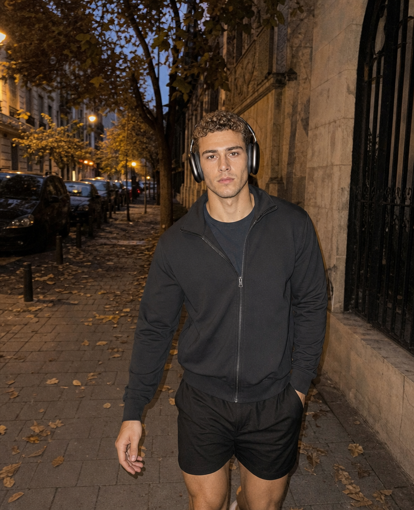 Street with headphones 1