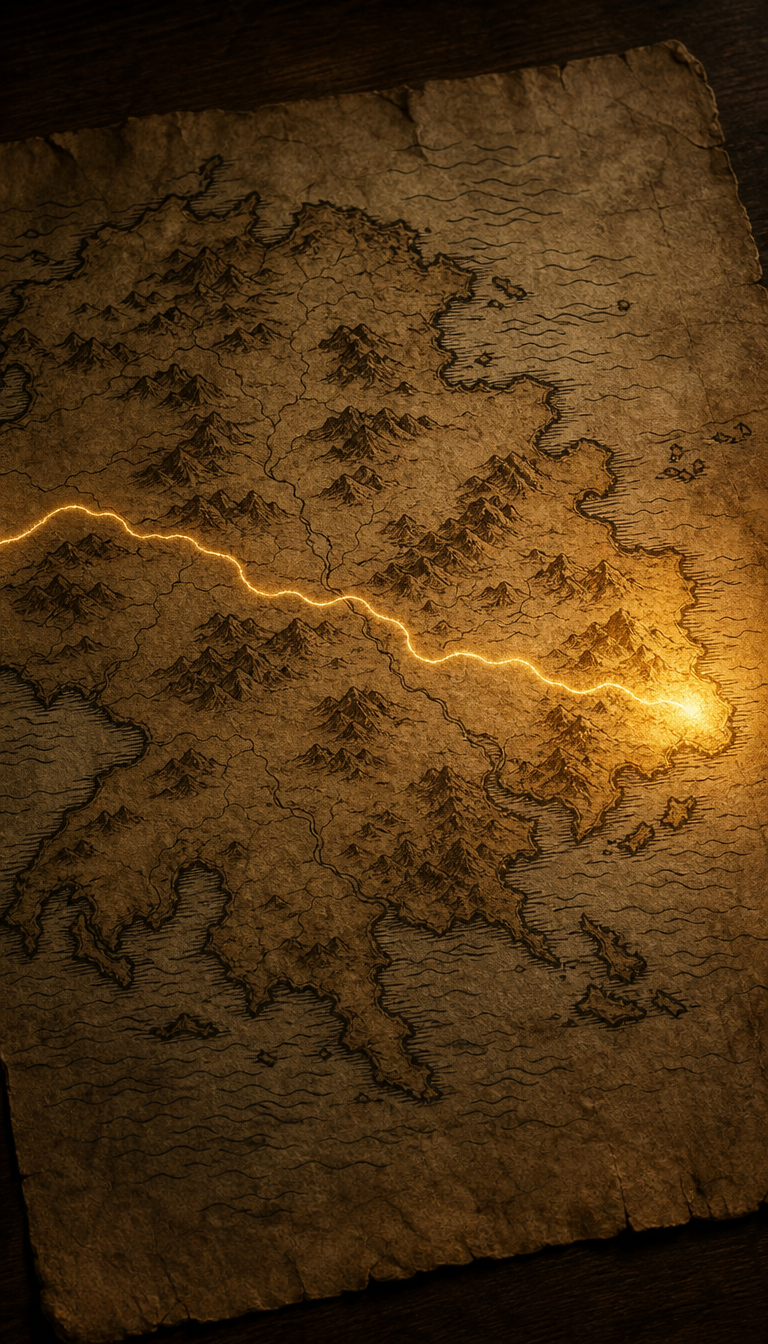 The rivers were drawn more accurately than the banks