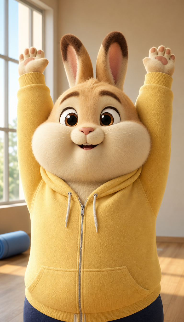 Hands up, morning
