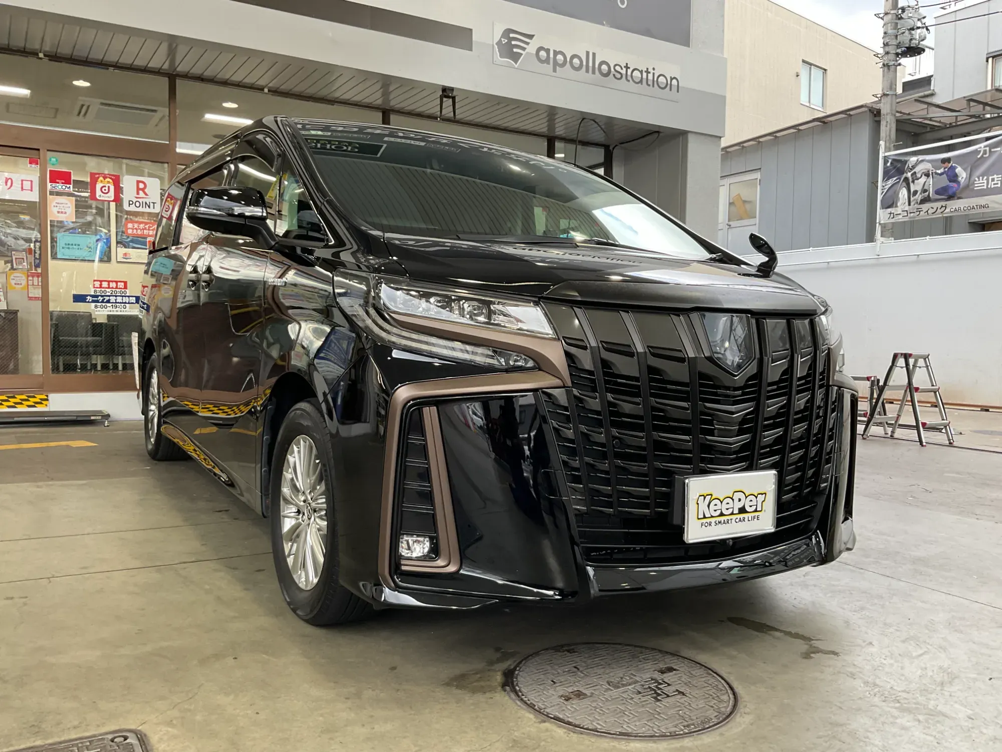 トヨタ アルファードのEXキーパープレミアム施工事例