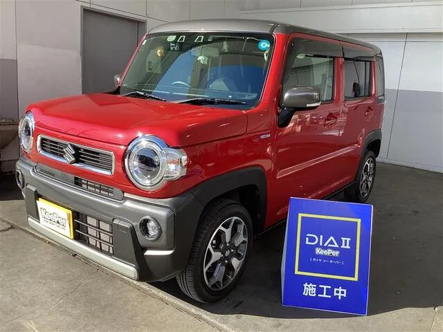 スズキハスラーにダイヤIIキーパーを施工した軽自動車中古・経年車ガラスコーティング事例