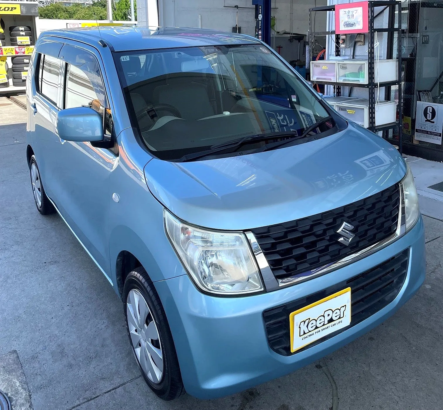 スズキ ワゴンR クリスタルキーパー施工 ブラック中古車・経年車軽自動車