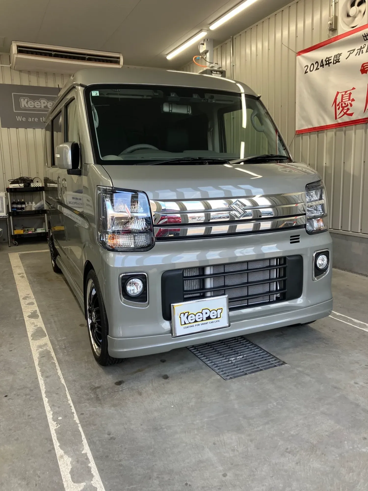 スズキ エブリイ ホワイト・淡色系軽自動車 新車 フレッシュキーパー ガラスコーティング