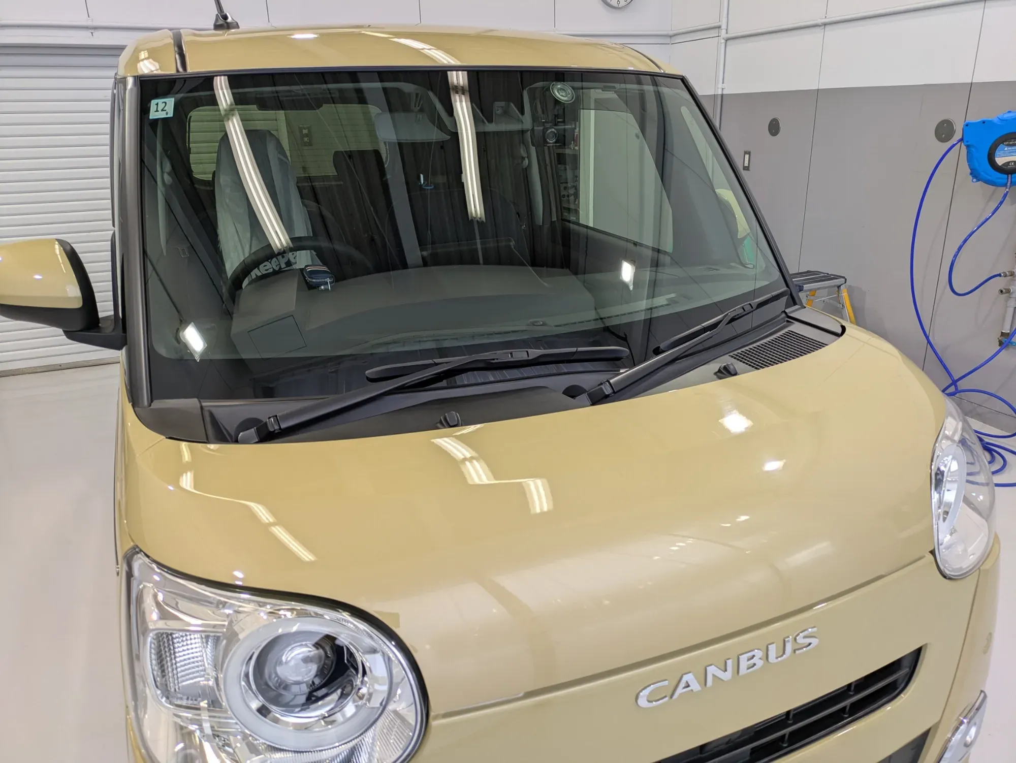 ダイハツムーヴキャンバスにクリスタルキーパーを施工した経年中古車事例