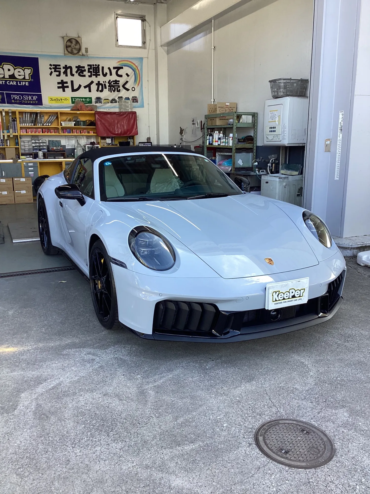 ポルシェ911GT3にフレッシュキーパーを施工した新車ホワイトの輸入スポーツカー