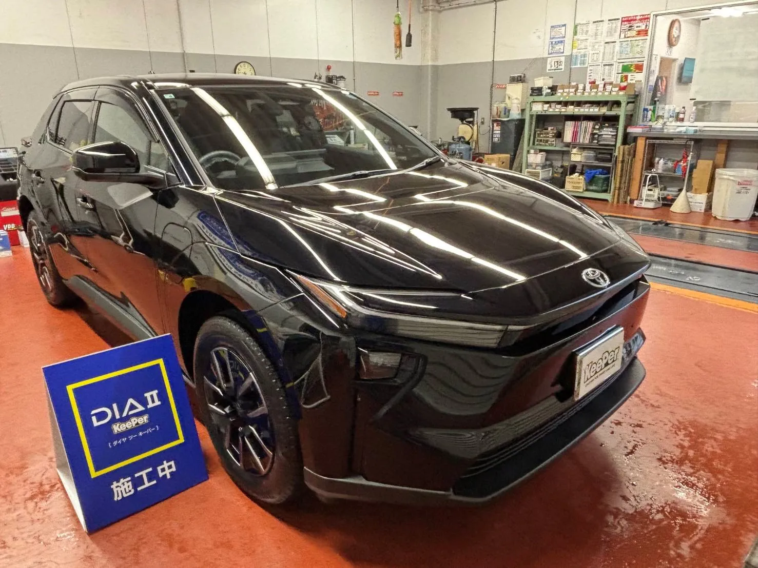 トヨタbZ4XにダイヤⅡキーパーを施工したSUV・クロカン車の事例
