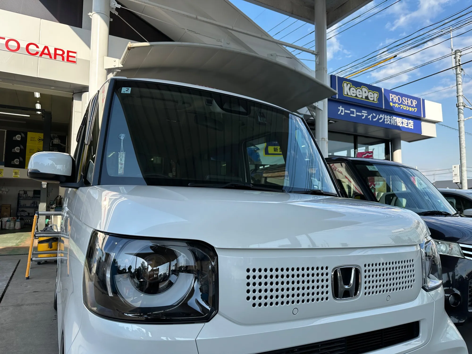 ホンダN-BOXにクリスタルキーパーを施工した軽自動車の事例