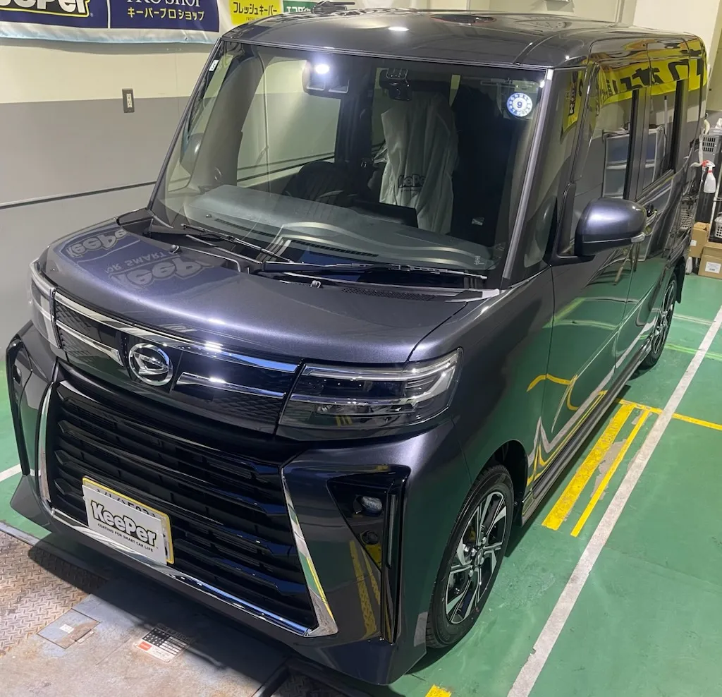 ダイハツ　タントカスタムのカーコーティング施工事例