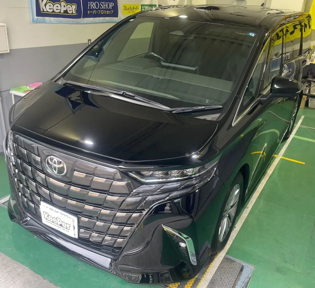 トヨタ　アルファードのカーコーティング施工事例