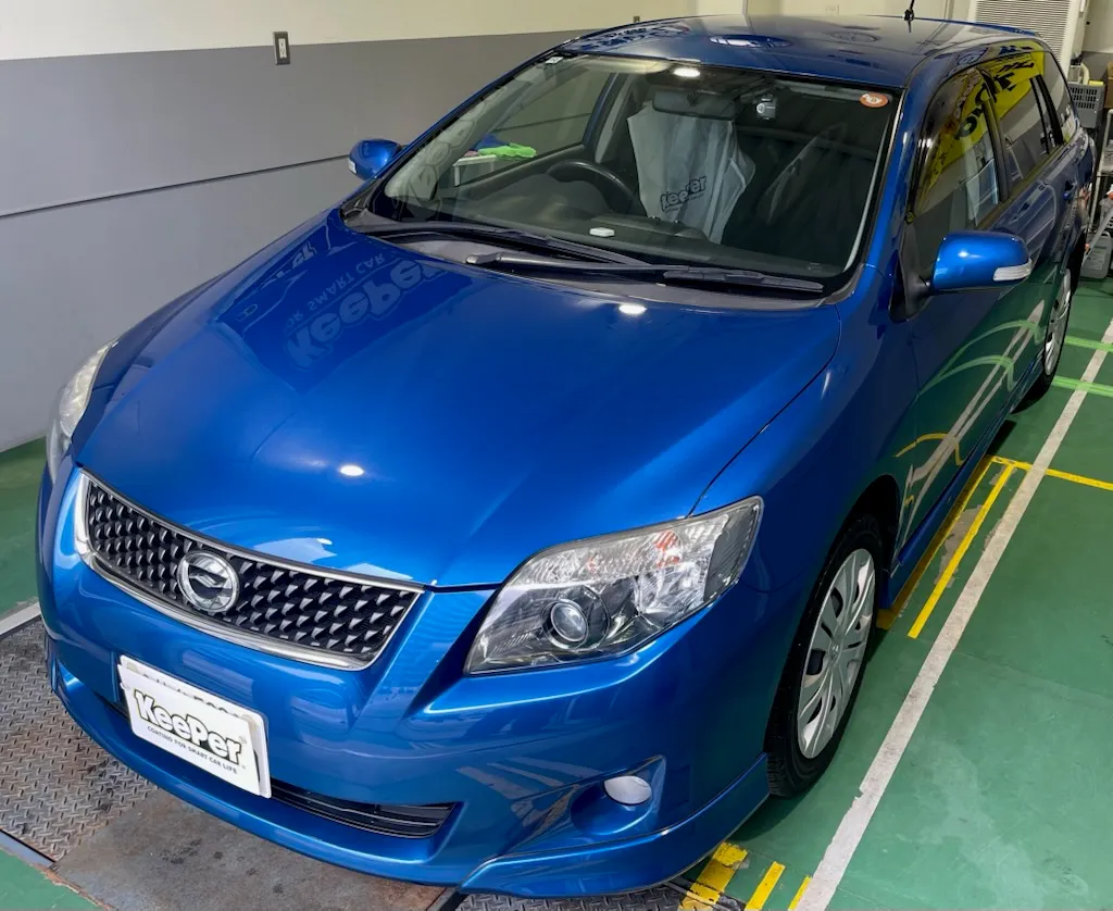 トヨタ　カローラフィールダーのカーコーティング施工事例