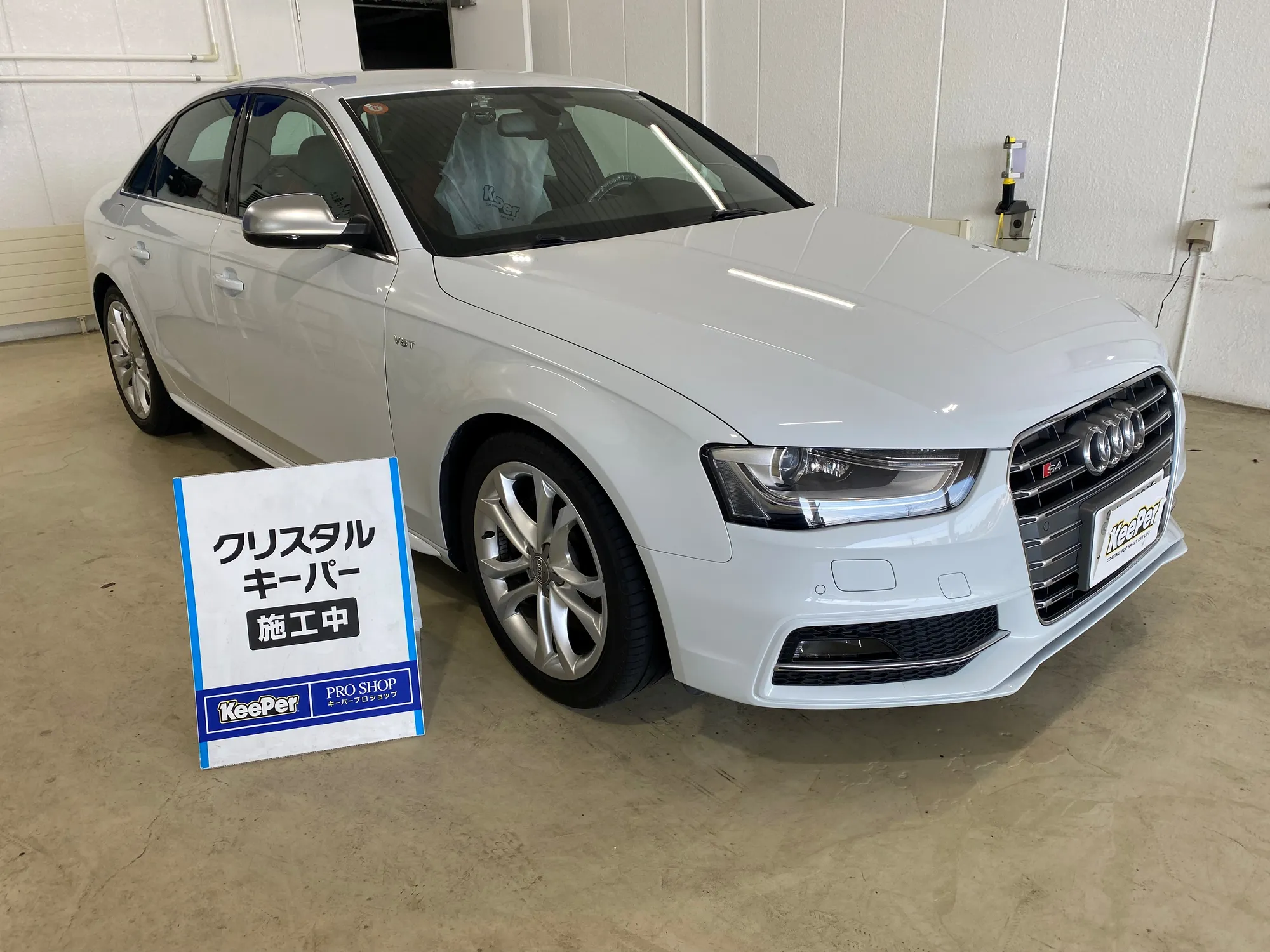 アウディ　S4のカーコーティング施工事例