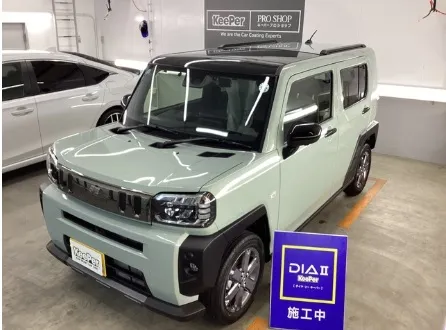 ダイハツ・タフトのカーコーティング施工事例