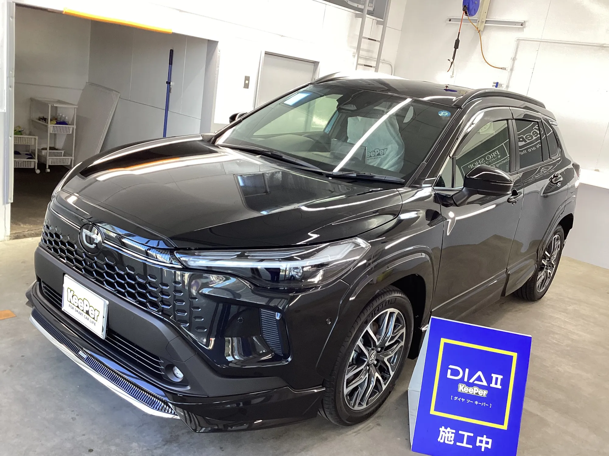 トヨタ・カローラクロスのカーコーティング施工事例