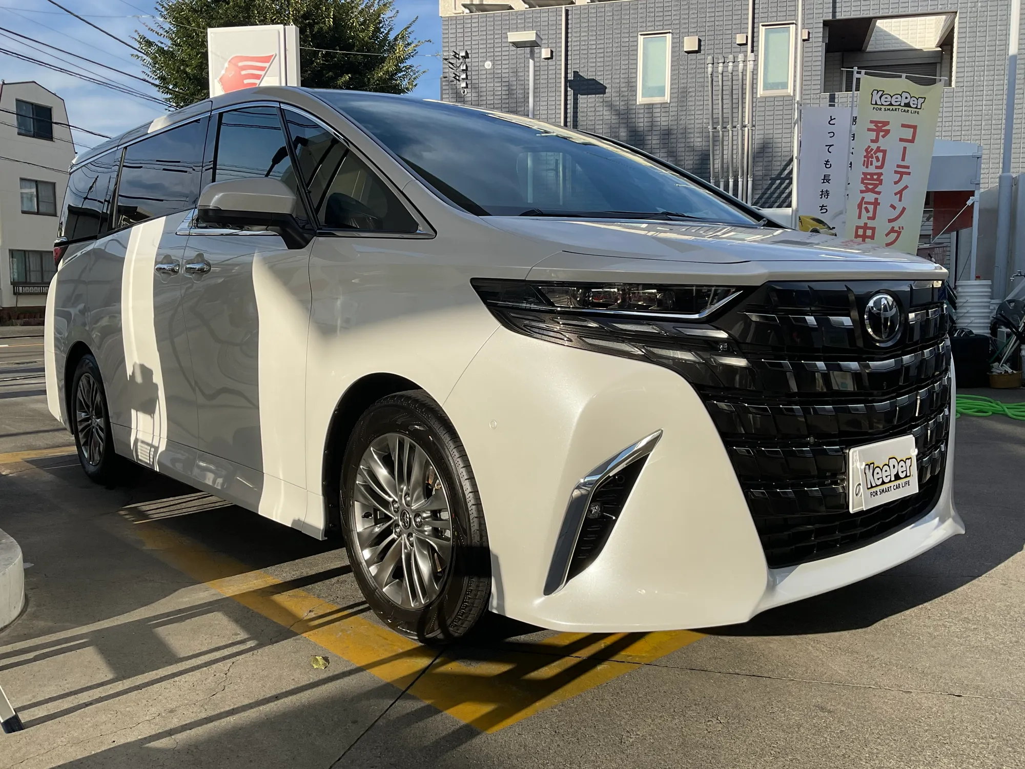 トヨタ・アルファードのカーコーティング施工事例