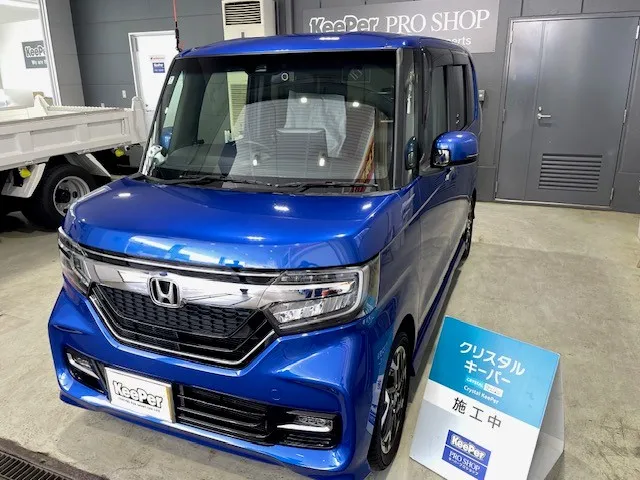 ホンダ　N-BOXのカーコーティング施工事例