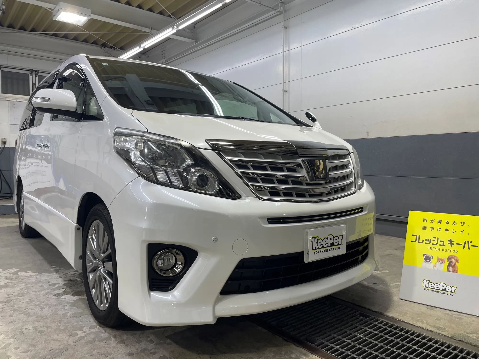 トヨタ・アルファードのカーコーティング施工事例