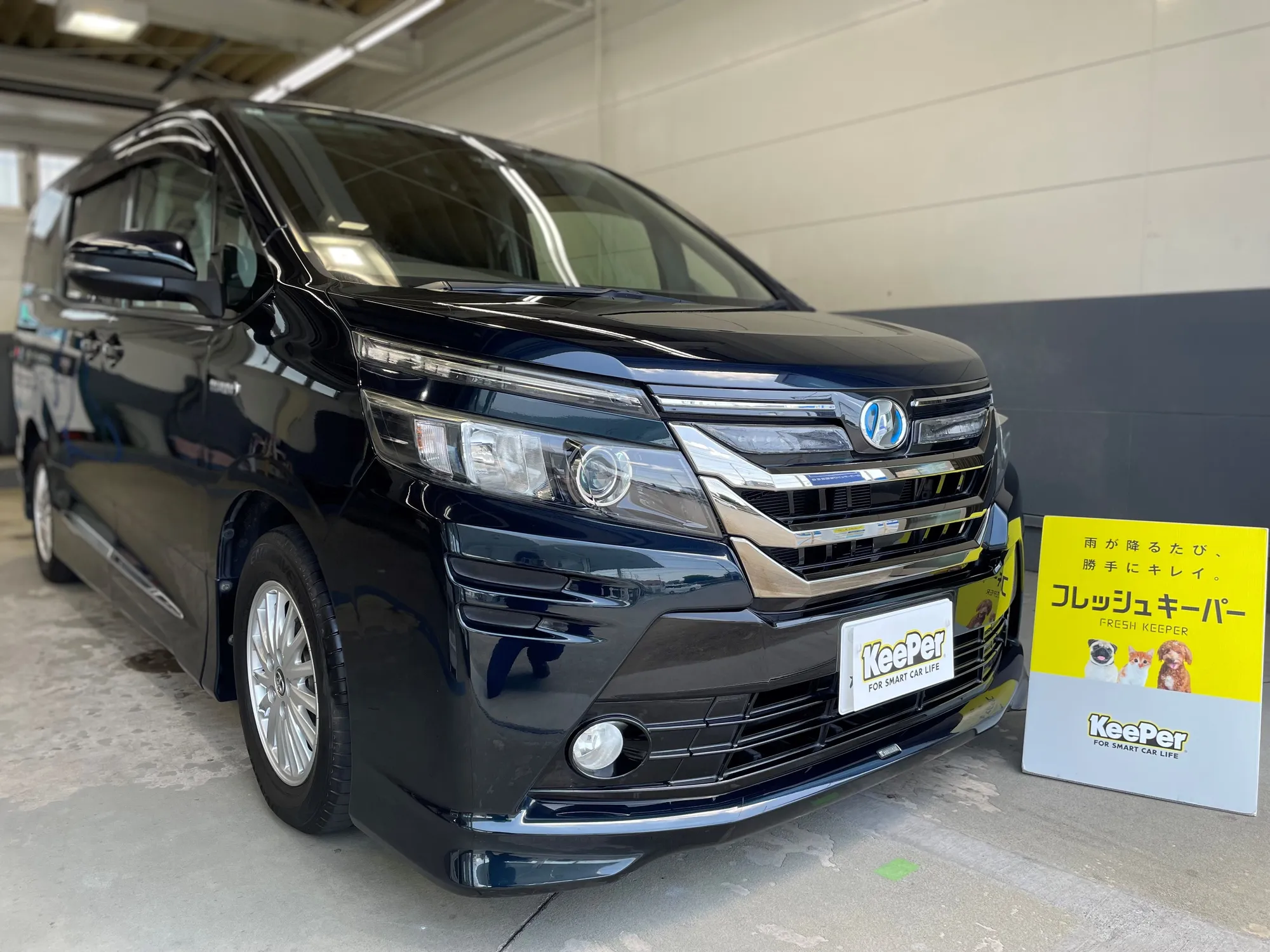 トヨタ・ヴォクシーのカーコーティング施工事例