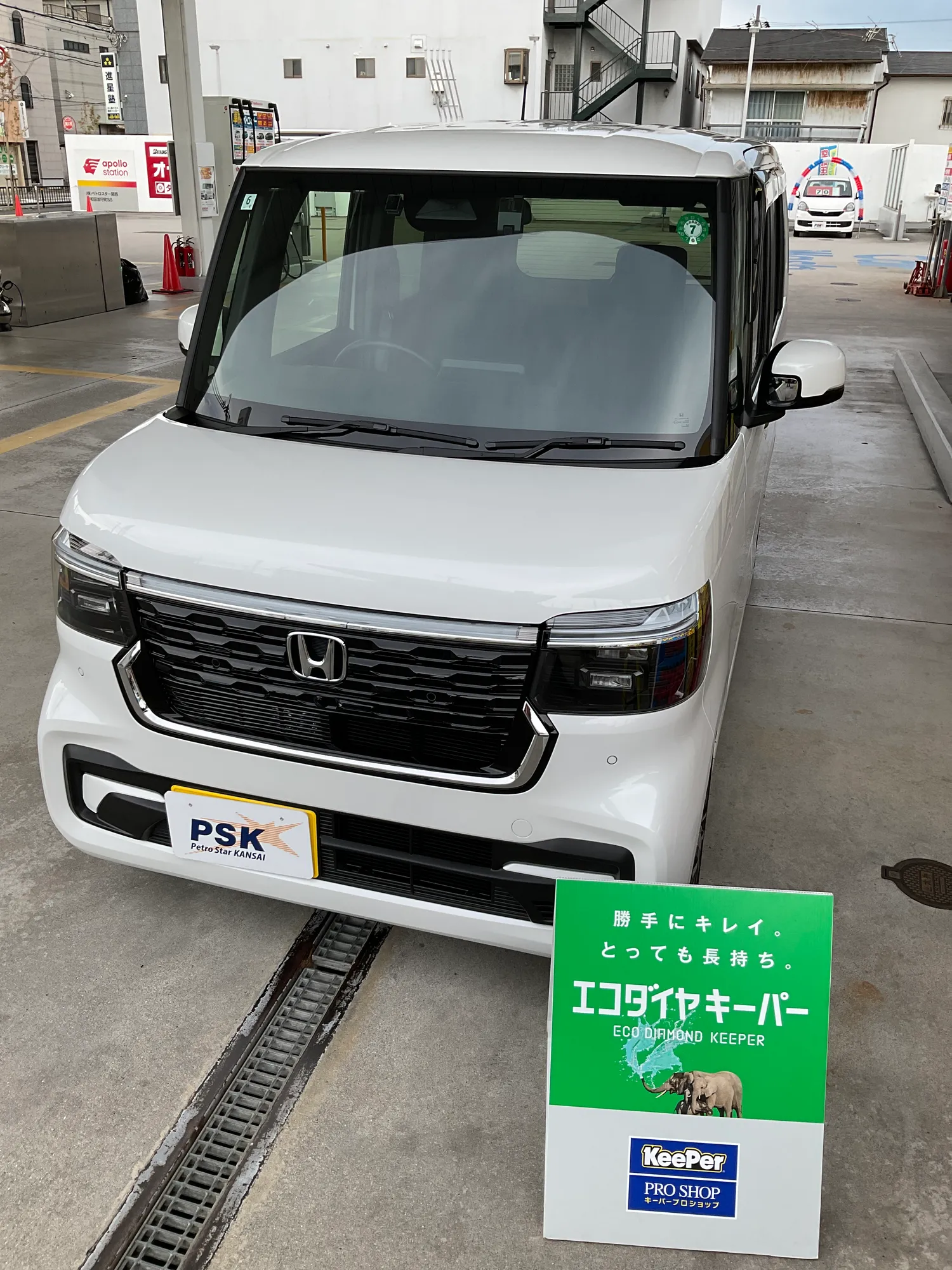 ホンダNBOXのカーコーティング施工事例