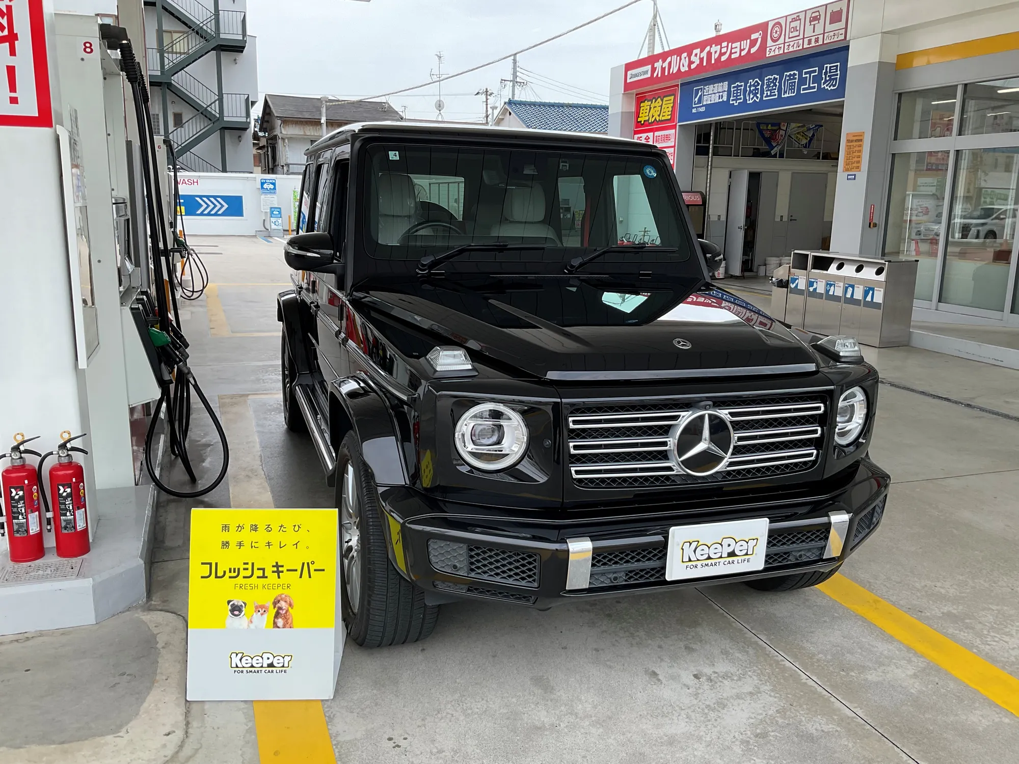 ベンツ　ゲレンデのカーコーティング施工事例
