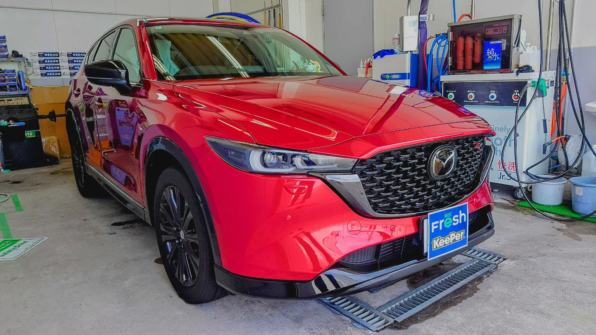 マツダ　CX8のカーコーティング施工事例