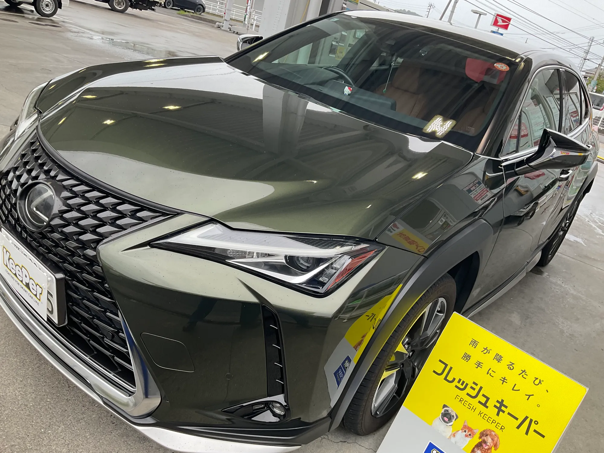 レクサス　UXのカーコーティング施工事例