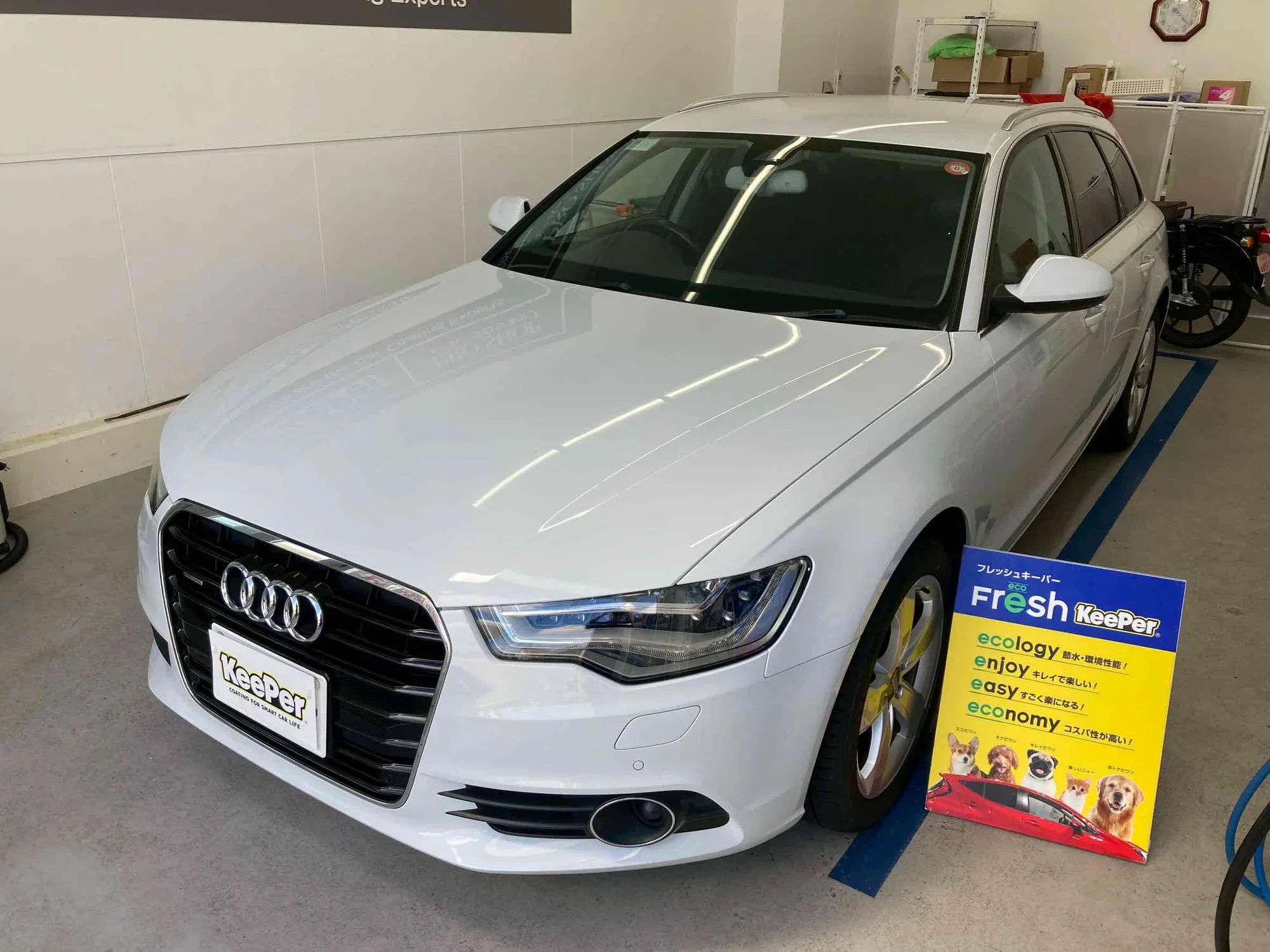 Audi　A6のカーコーティング施工事例