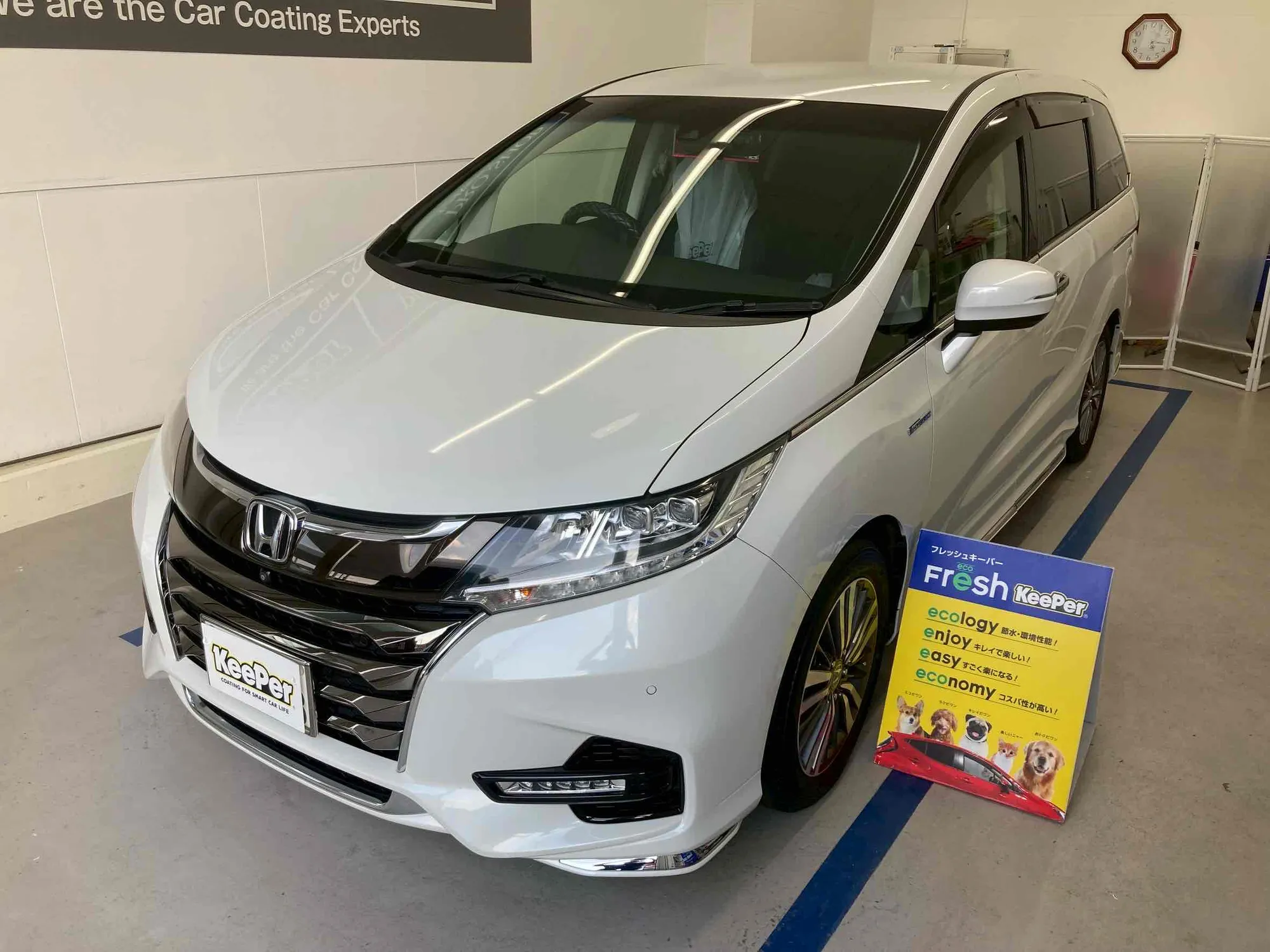 ホンダ　オデッセイのカーコーティング施工事例