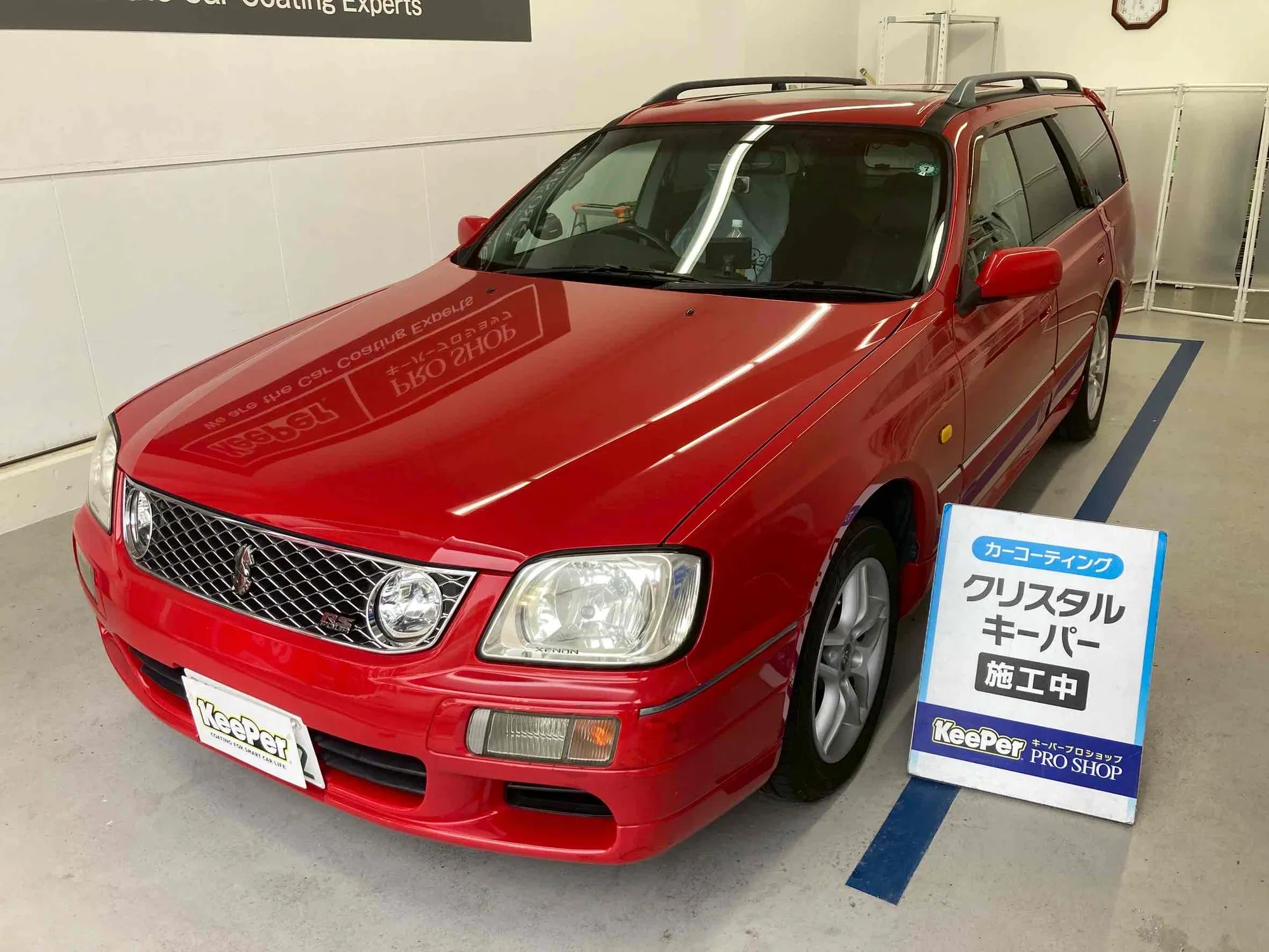ニッサン　ステージアのカーコーティング施工事例