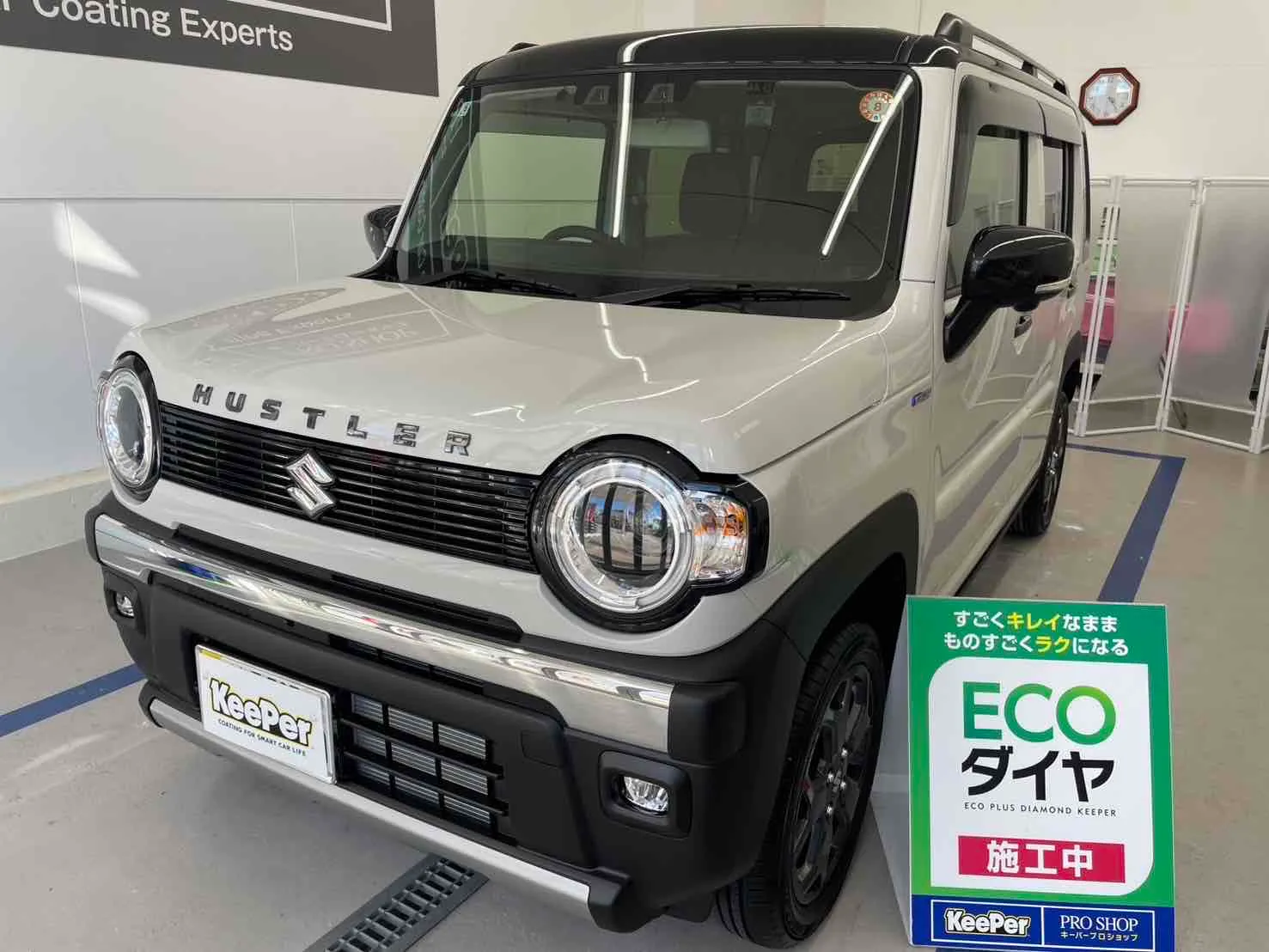 スズキ　ハスラーのカーコーティング施工事例