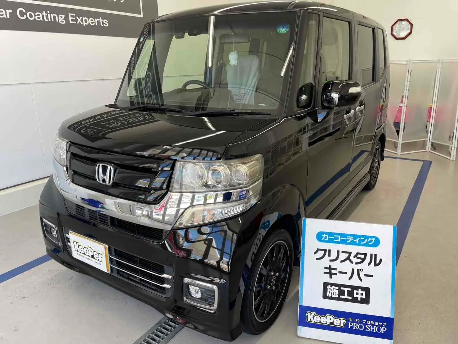 ホンダ　N-BOXのカーコーティング施工事例