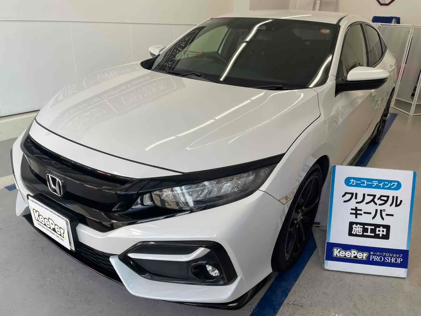 ホンダ　シビックのカーコーティング施工事例