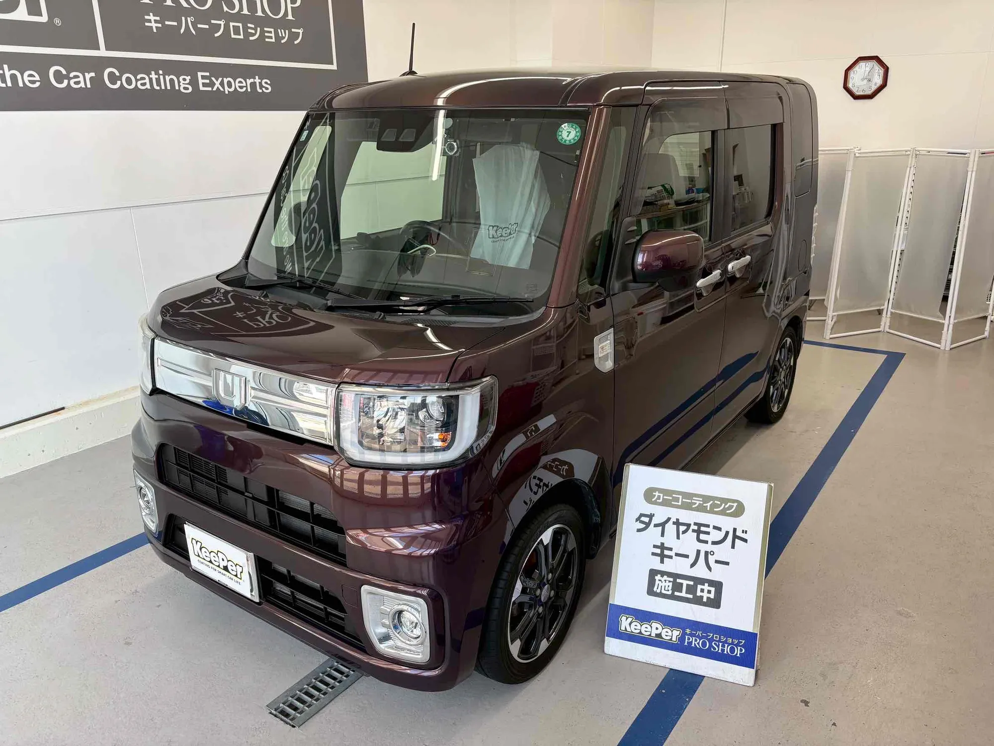 ダイハツ　ウェイクのカーコーティング施工事例