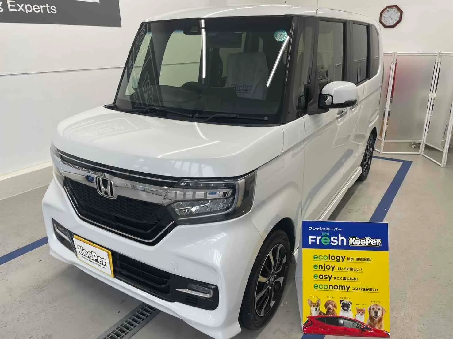 ホンダ　N-BOXのカーコーティング施工事例