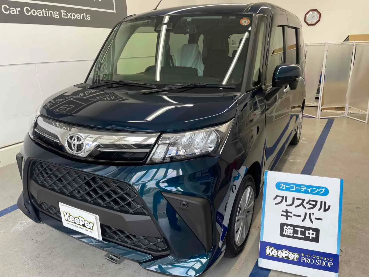 トヨタ　ルーミーのカーコーティング施工事例