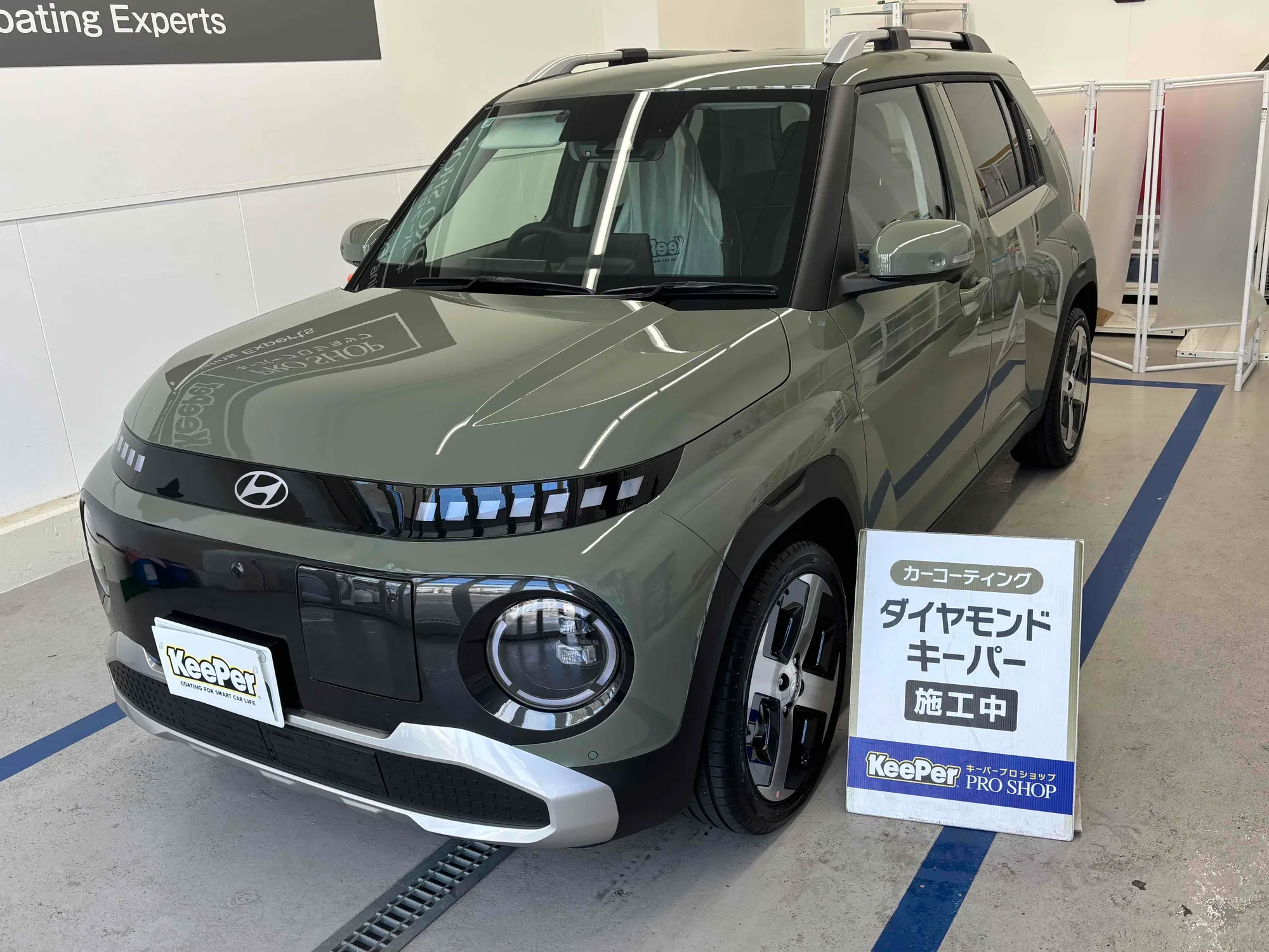 ヒュンダイ　インスターのカーコーティング施工事例
