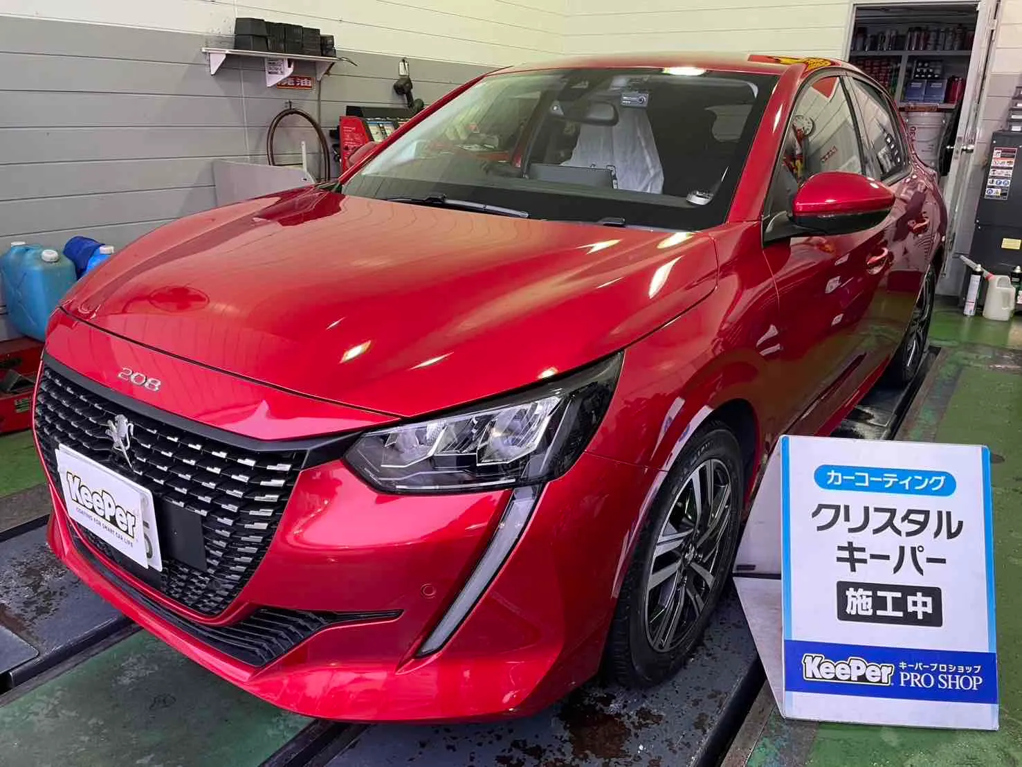 プジョー　208のカーコーティング施工事例