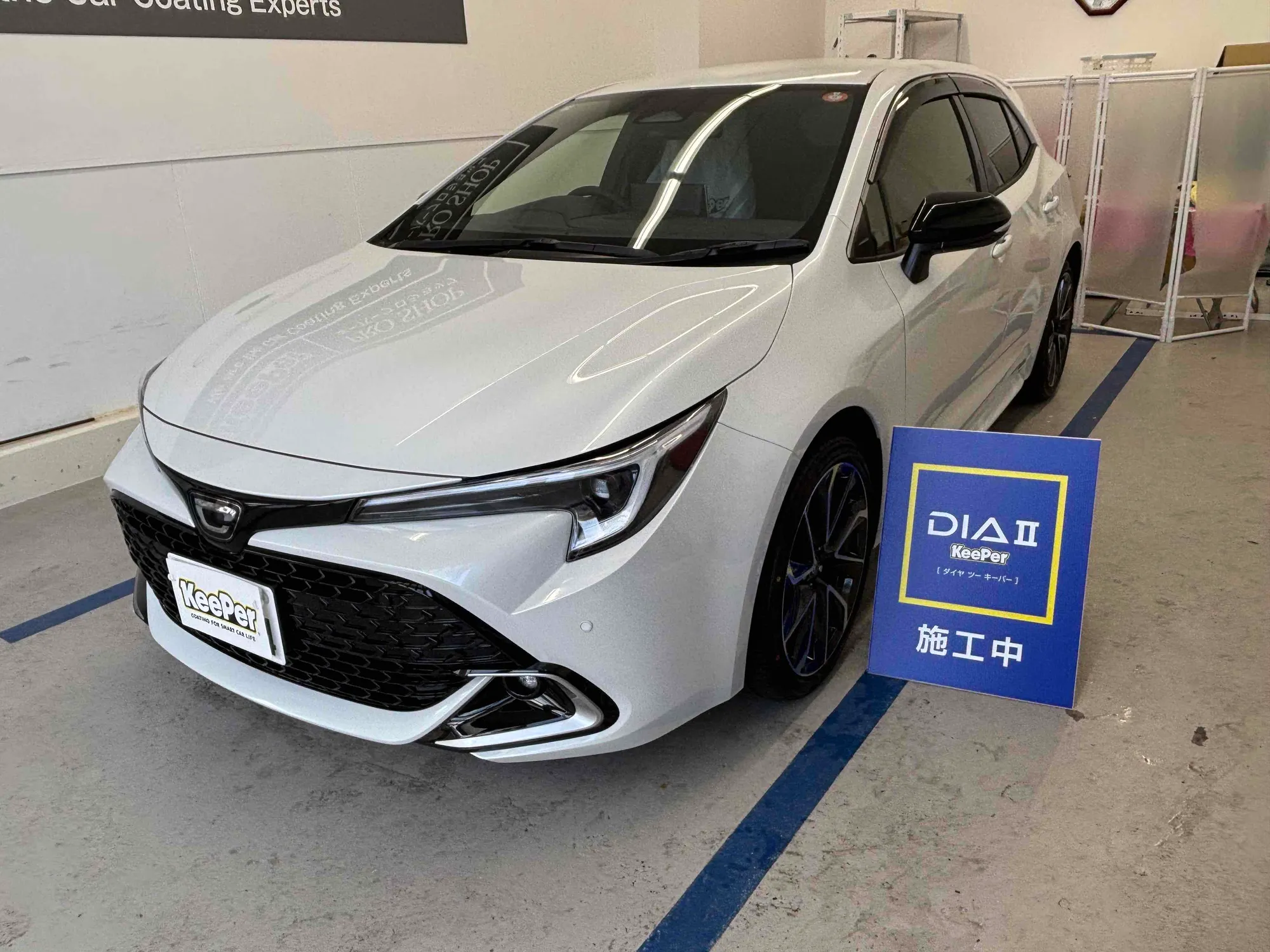 トヨタ　カローラスポーツのカーコーティング施工事例