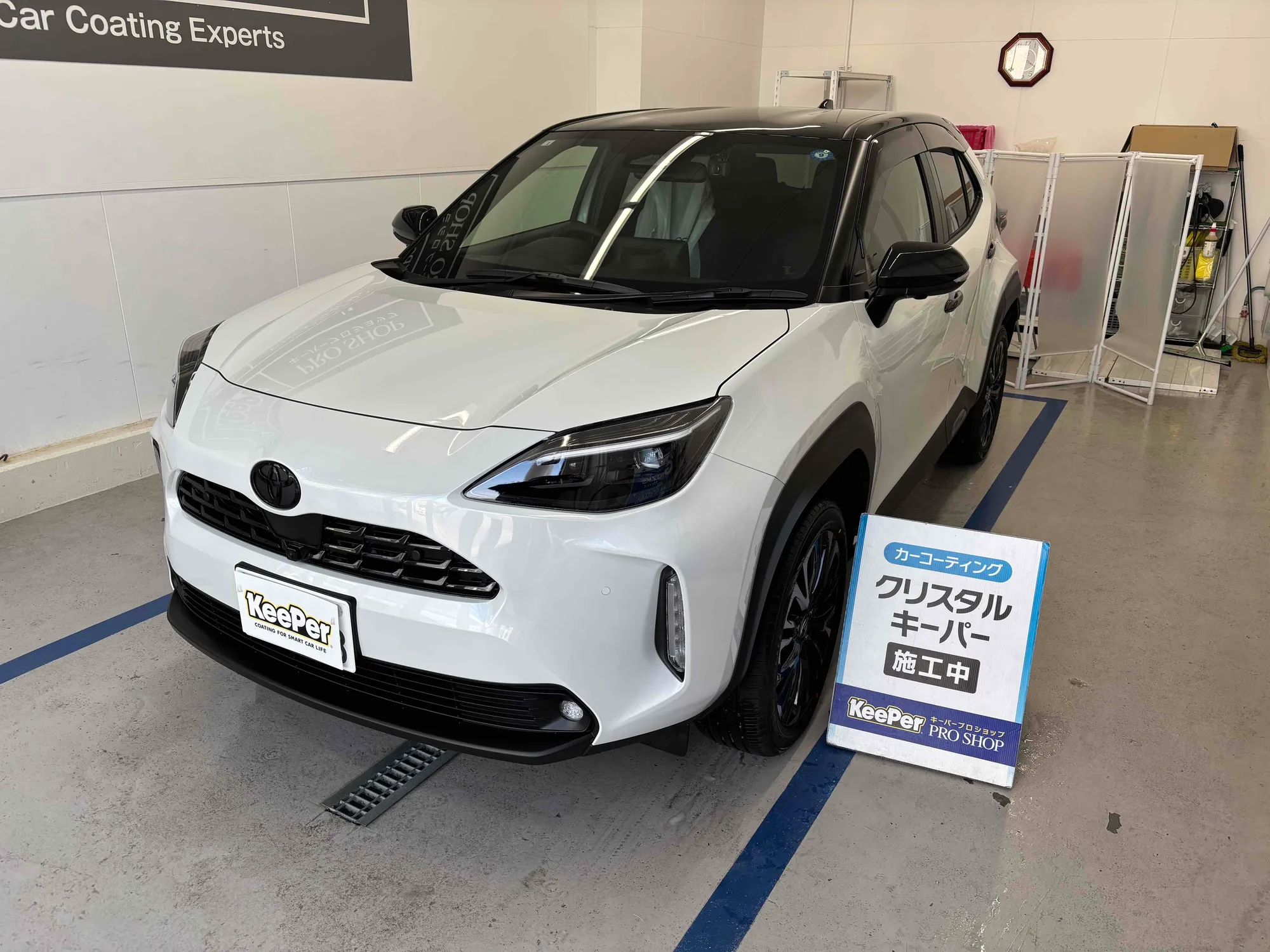 トヨタ　ヤリスクロスのカーコーティング施工事例