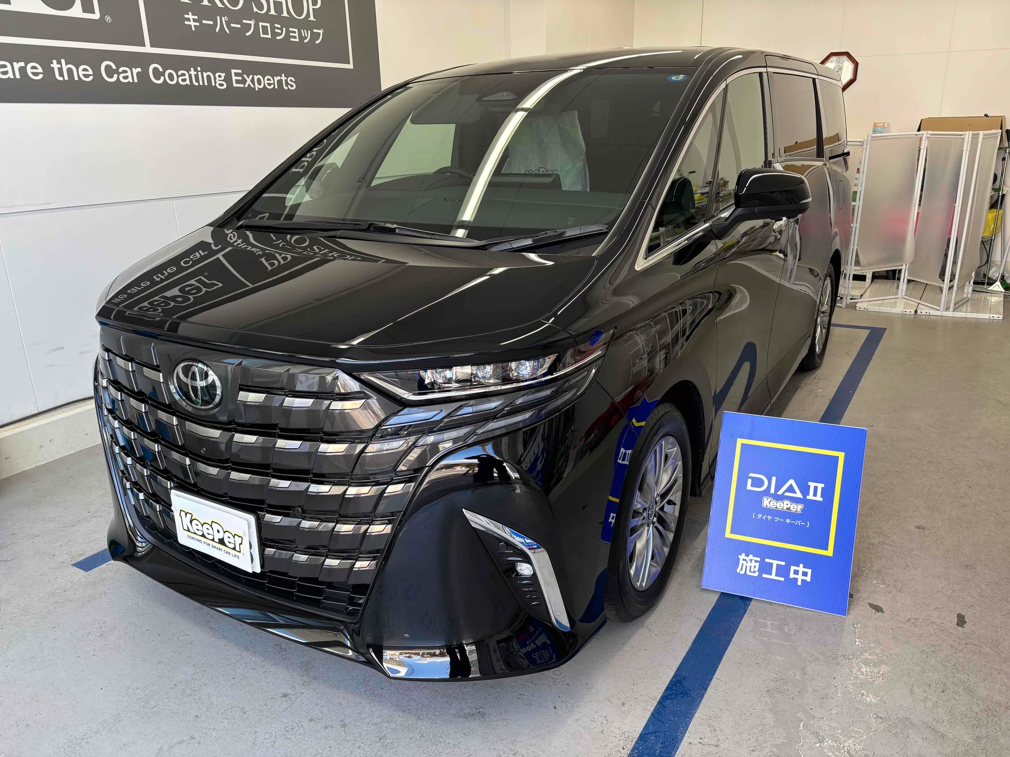 トヨタ　アルファードのカーコーティング施工事例